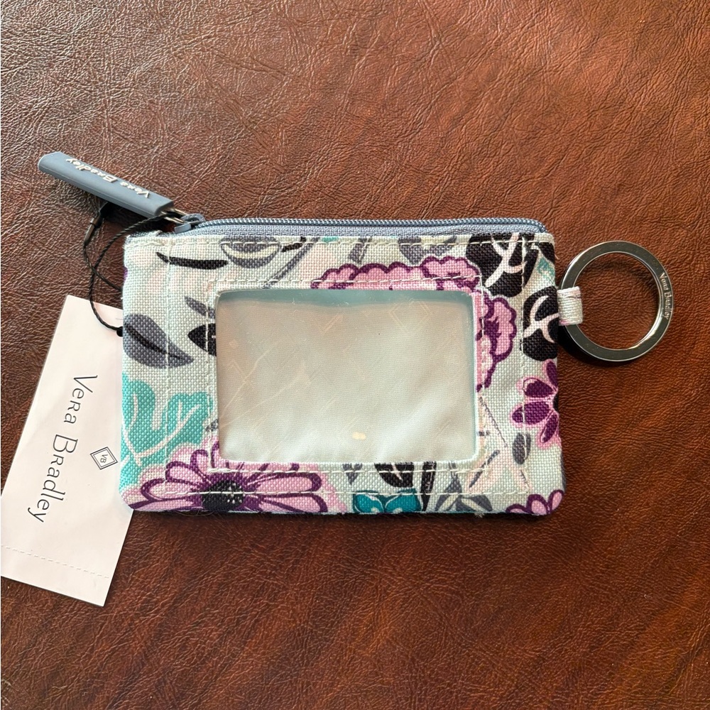 Vera Bradley zipper ID Holder Penelope’s Garden
